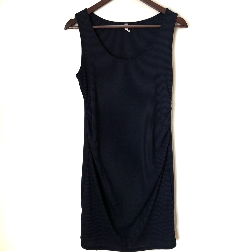 PinkBlush Ribbed Fitted Maternity Dress